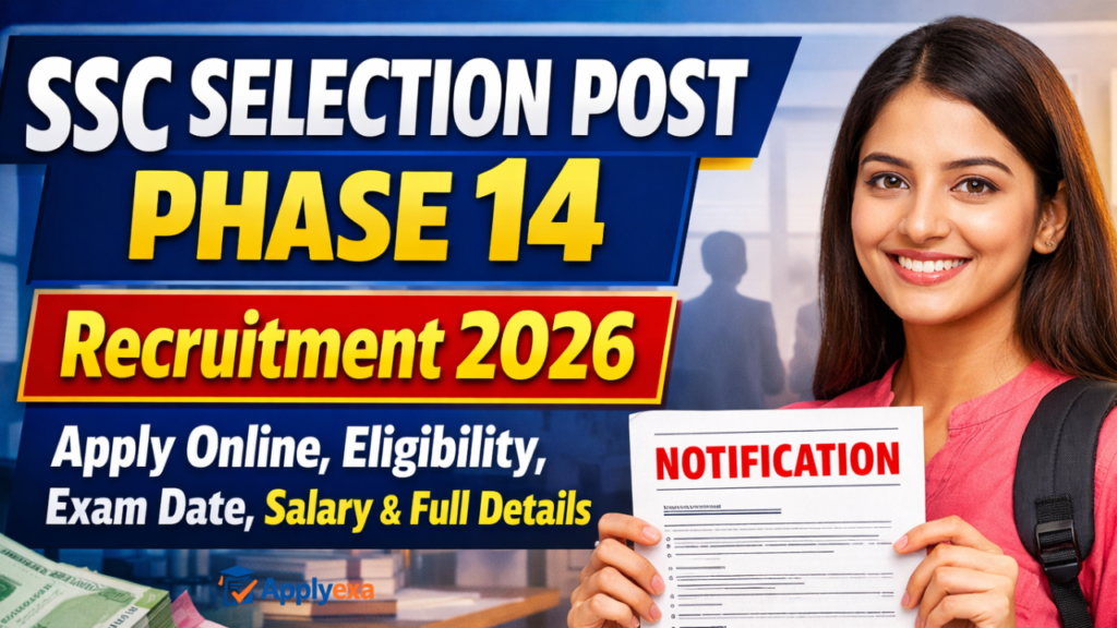 SSC Selection Post Phase 14 Recruitment 2026: Notification, Apply Online, Eligibility, Exam Date, Salary & Full Details