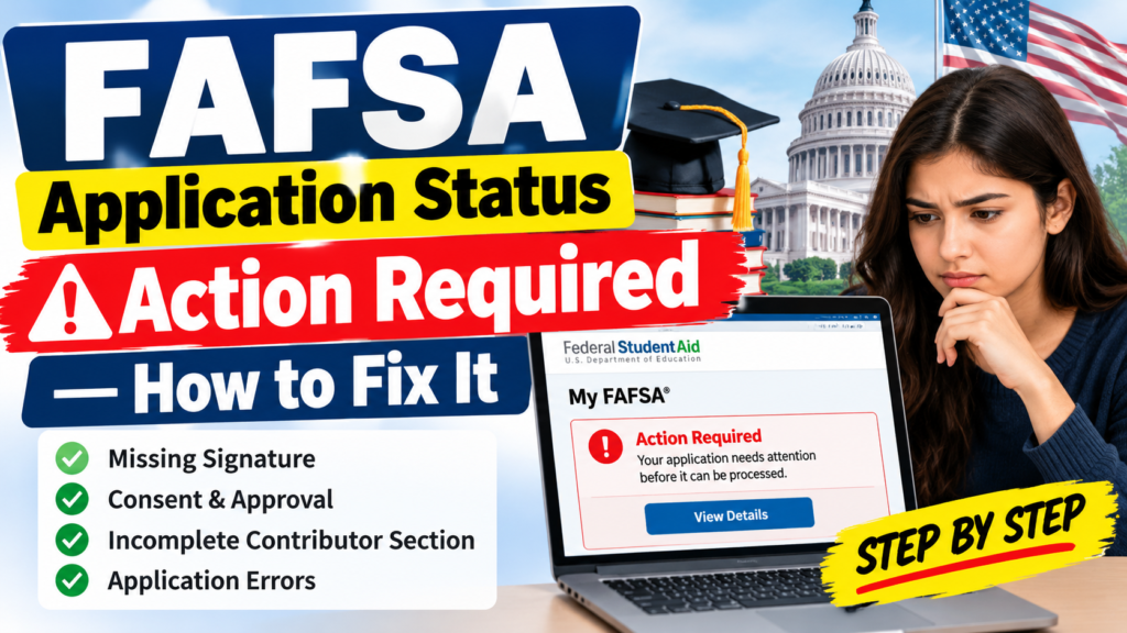 FAFSA Application Status: Action Required — How to Fix It